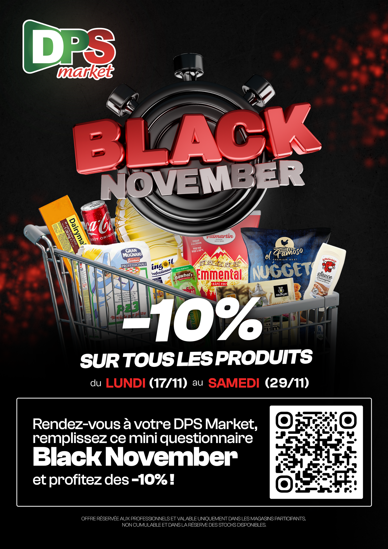 Black November 2025 chez DPS Market : un mois de remises exceptionnelles pour les professionnels de la restauration